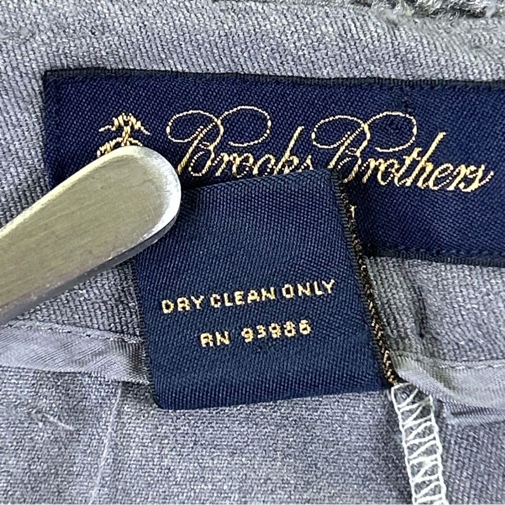 Brooks Brothers Women’s Dress Pants Slacks Size 2 Stretch Gray Rayon Wide Leg - Picture 5 of 9